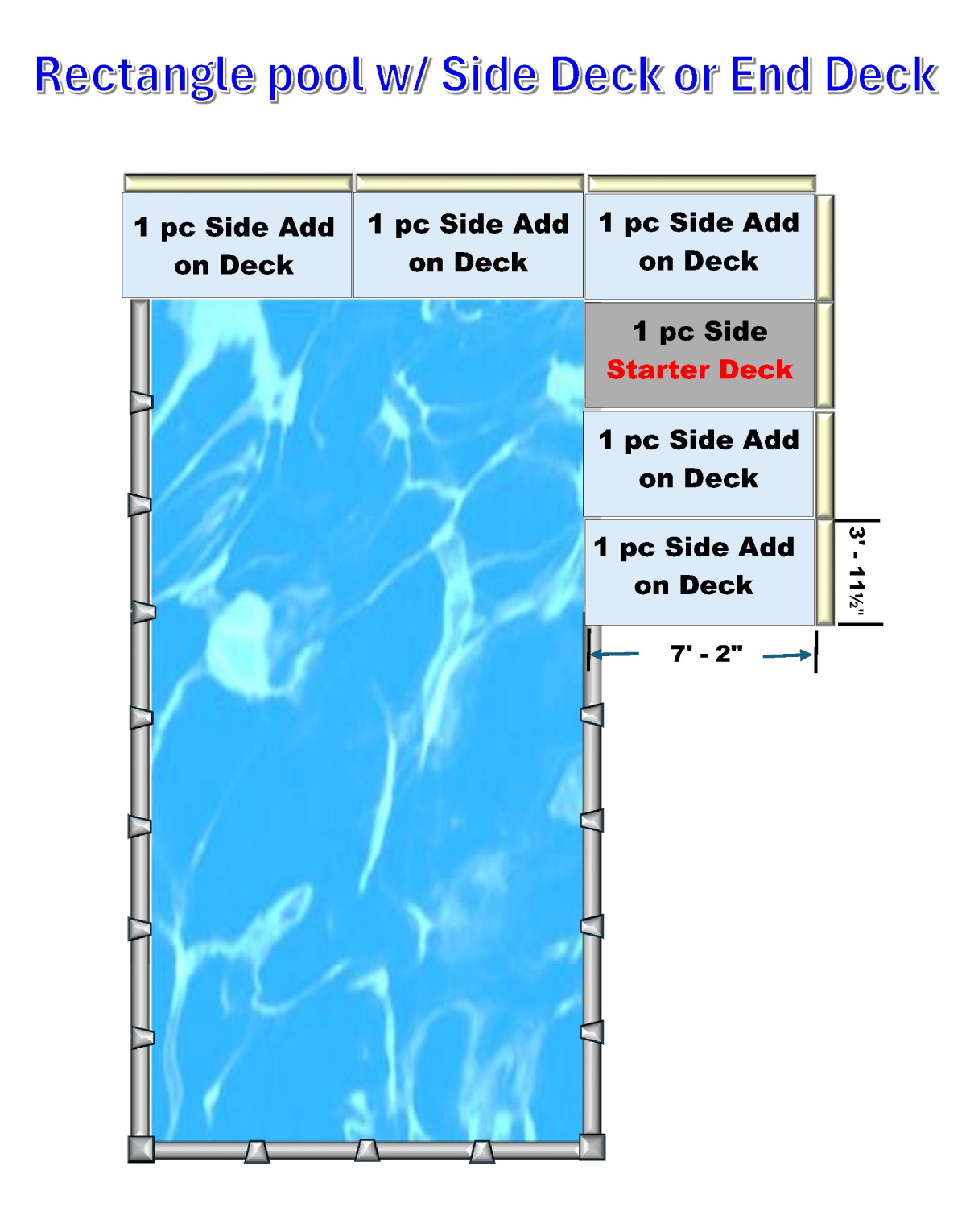 Rectangular Pool Decks